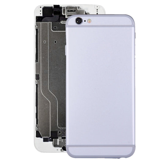 Full Housing Back Cover with Power Button & Volume Button Flex Cable for iPhone 6(Silver) - iPhone 6/6 Plus Parts by buy2fix | Online Shopping UK | buy2fix