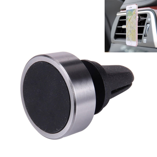 Car Magnetic Air Vent Mount Dock Holder with Quick-snap , For iPhone, Galaxy, Huawei, Xiaomi, LG, HTC and other Smartphones(Grey)