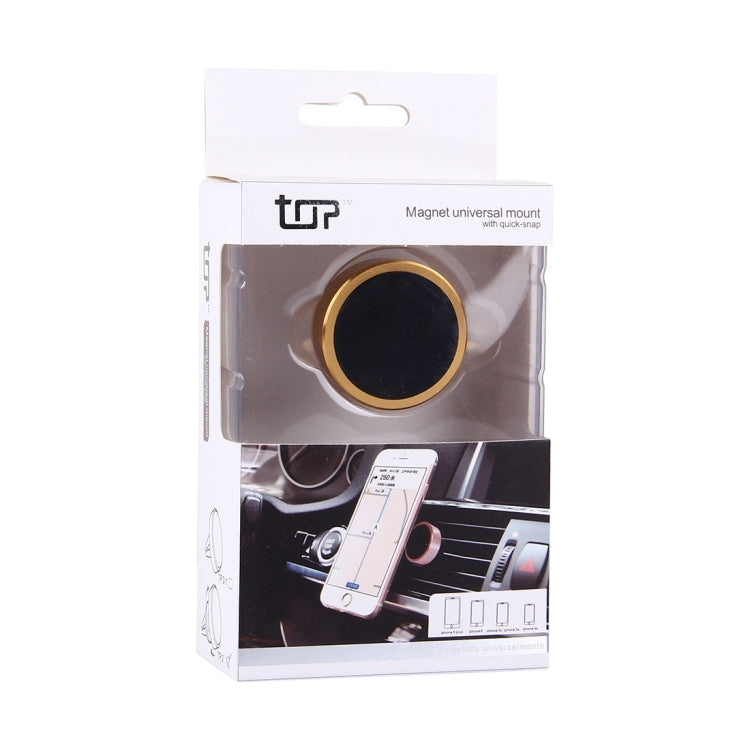 Car Magnetic Air Vent Mount Dock Holder with Quick-snap, For iPhone, Galaxy, Huawei, Xiaomi, LG, HTC and other Smartphones(Gold) by buy2fix