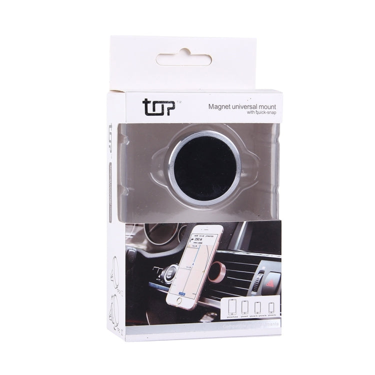 Car Magnetic Air Vent Mount Dock Holder with Quick-snap, For iPhone, Galaxy, Huawei, Xiaomi, LG, HTC and other Smartphones(Silver) by buy2fix