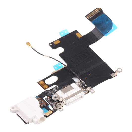 Original Charging Port Flex Cable for iPhone 6 (White) - iPhone 6/6 Plus Parts by buy2fix | Online Shopping UK | buy2fix