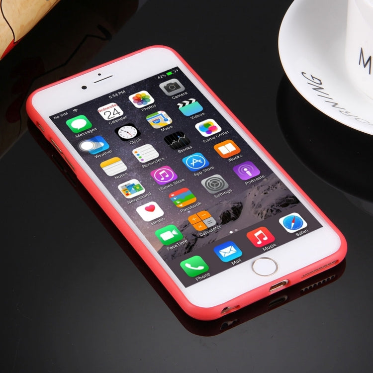 For iPhone 6 & 6s Solid Color TPU Protective Case Without Round Hole(Red) - More iPhone Cases by buy2fix | Online Shopping UK | buy2fix