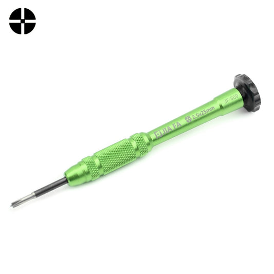 JIAFA JF-609-2.5 Hollow Cross Tip 2.5 Middle Bezel Repair Screwdriver(Green) - Screwdriver by JIAFA | Online Shopping UK | buy2fix