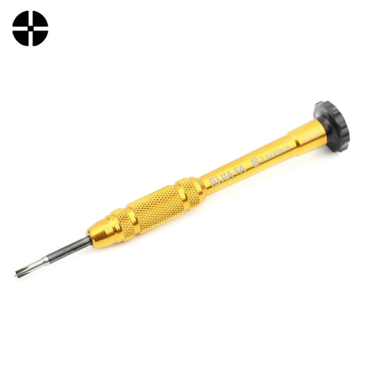 JIAFA JF-609-2.5 Hollow Cross Tip 2.5 Middle Bezel Repair Screwdriver(Gold) - Screwdriver by JIAFA | Online Shopping UK | buy2fix