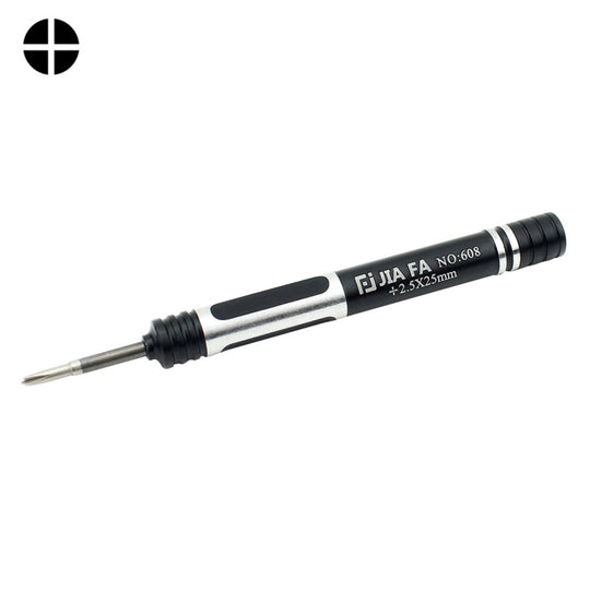 JIAFA JF-608-2.5 Hollow Cross Tip 2.5 Mittlere Blende Reparaturschraubendreher (Schwarz)