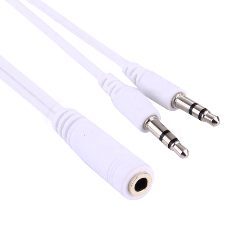 1M Hi-Fi AUX Audio Cable 3.5mm Dual Male to Female Plug Jack Stereo Audio Wire for iPhone, iPad, Samsung, MP3, MP4, Sound Card, TV, Radio-recorder, Car Bluetooth Speacker, Computer, etc(White) by buy2fix