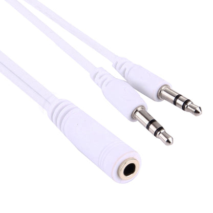 1M Hi-Fi AUX Audio Cable 3.5mm Dual Male to Female Plug Jack Stereo Audio Wire for iPhone, iPad, Samsung, MP3, MP4, Sound Card, TV, Radio-recorder, Car Bluetooth Speacker, Computer, etc(White) by buy2fix