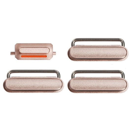 Touche de contrôle du volume + bouton d'alimentation + touche de vibrateur pour interrupteur muet pour iPhone 6s Plus (or rose)