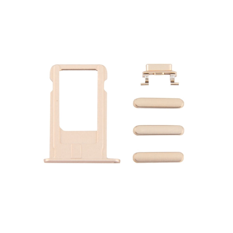 4 in 1 for iPhone 6 Plus (Card Tray + Volume Control Key + Power Button + Mute Switch Vibrator Key)(Gold) - iPhone 6/6 Plus Parts by buy2fix | Online Shopping UK | buy2fix