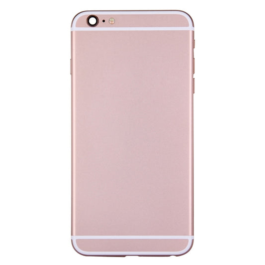 Full Housing Back Cover with Power Button & Volume Button Flex Cable for iPhone 6 Plus(Rose Gold) - iPhone 6/6 Plus Parts by buy2fix | Online Shopping UK | buy2fix