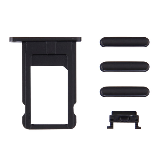 4 in 1 for iPhone 6s (Card Tray + Volume Control Key + Power Button + Mute Switch Vibrator Key)(Black) - iPhone 6S/6S Plus Parts by buy2fix | Online Shopping UK | buy2fix