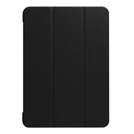 For iPad 9.7 (2018) & iPad 9.7 (2017) Custer Texture Horizontal Flip Leather Case with Three-folding Holder & Sleep / Wake-up Function(Black) - iPad 9.7 (2018) & (2017) Cases by buy2fix | Online Shopping UK | buy2fix