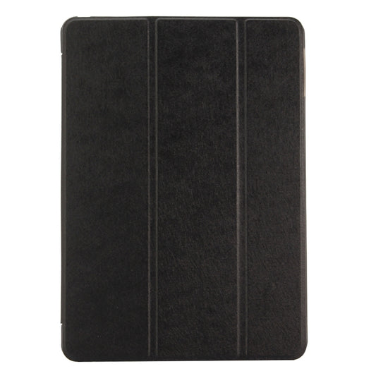 For iPad 9.7 (2018) & iPad 9.7 inch (2017) & iPad Air Silk Texture Horizontal Flip Leather Case with Three-folding Holder(Black) - iPad 9.7 (2018) & (2017) Cases by buy2fix | Online Shopping UK | buy2fix