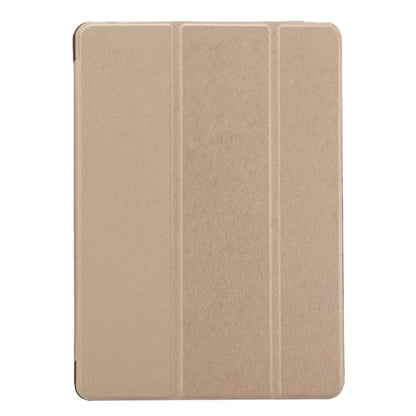 For iPad 9.7 (2018) & iPad 9.7 inch (2017) & iPad Air Silk Texture Horizontal Flip Leather Case with Three-folding Holder(Gold) - iPad 9.7 (2018) & (2017) Cases by buy2fix | Online Shopping UK | buy2fix