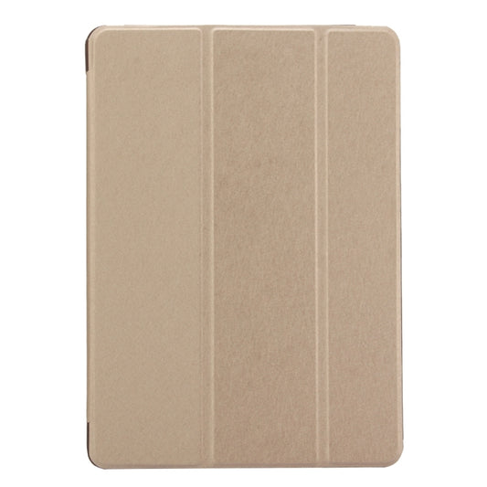 For iPad 9.7 (2018) & iPad 9.7 inch (2017) & iPad Air Silk Texture Horizontal Flip Leather Case with Three-folding Holder(Gold) - iPad 9.7 (2018) & (2017) Cases by buy2fix | Online Shopping UK | buy2fix