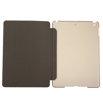 For iPad 9.7 (2018) & iPad 9.7 inch (2017) & iPad Air Silk Texture Horizontal Flip Leather Case with Three-folding Holder(Gold) - iPad 9.7 (2018) & (2017) Cases by buy2fix | Online Shopping UK | buy2fix