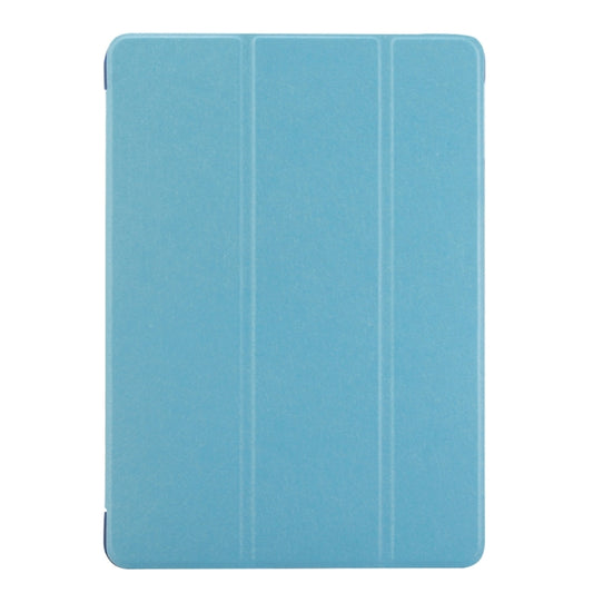 For iPad 9.7 (2018) & iPad 9.7 inch (2017) & iPad Air Silk Texture Horizontal Flip Leather Case with Three-folding Holder(Blue) - iPad 9.7 (2018) & (2017) Cases by buy2fix | Online Shopping UK | buy2fix