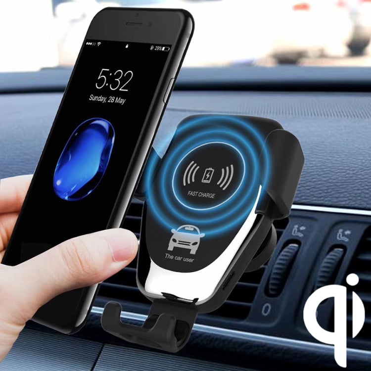 C6 Gravity Induction Car Qi Wireless Charger Fast Charging Air Vent Phone Holder(Black) by buy2fix
