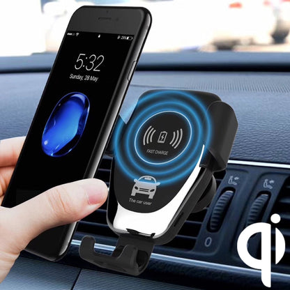 C6 Gravity Induction Car Qi Wireless Charger Fast Charging Air Vent Phone Holder(Black) by buy2fix