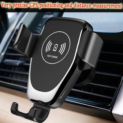 C6 Gravity Induction Car Qi Wireless Charger Fast Charging Air Vent Phone Holder(Black) by buy2fix