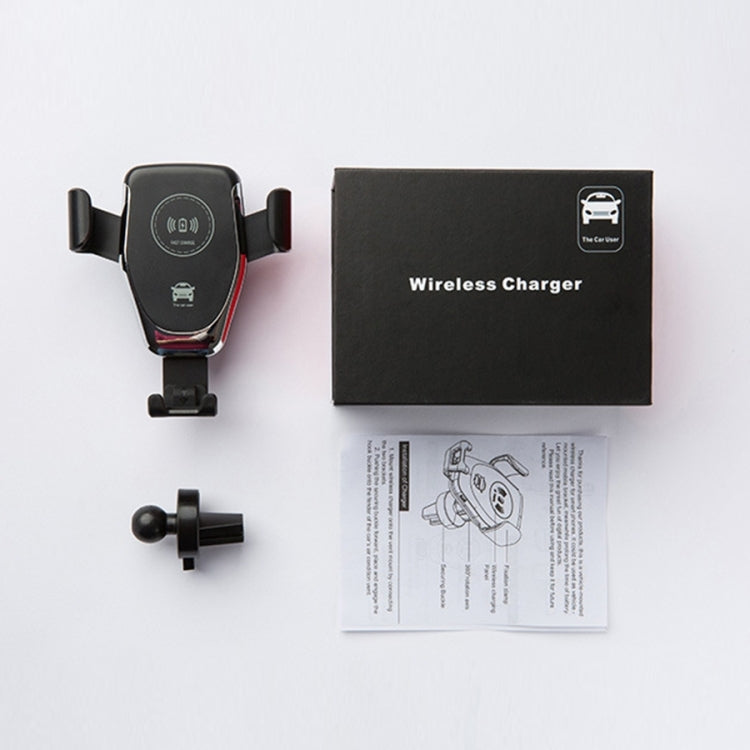 C6 Gravity Induction Car Qi Wireless Charger Fast Charging Air Vent Phone Holder(White) by buy2fix