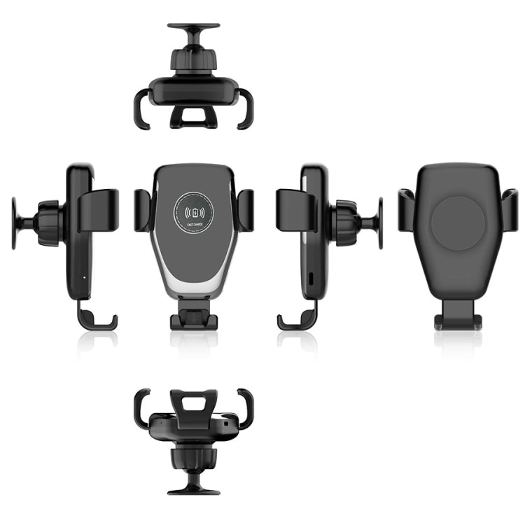 C6 Gravity Induction Car Qi Wireless Charger Fast Charging Air Vent Phone Holder(White) by buy2fix