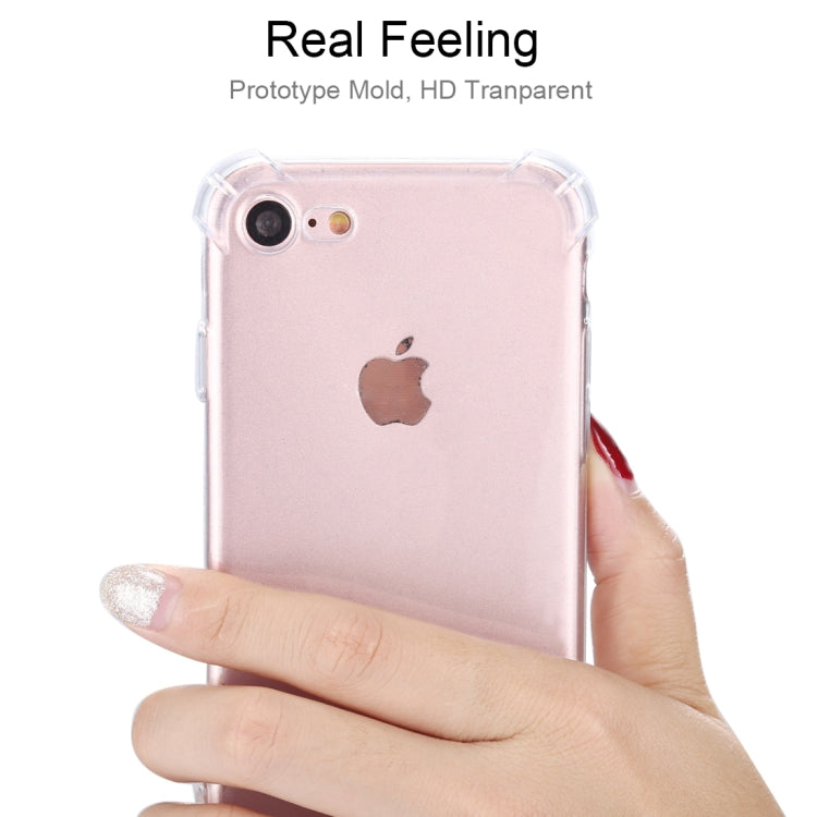 For  iPhone 8 & 7  Shock-resistant Cushion TPU Protective Case(Transparent) - More iPhone Cases by buy2fix | Online Shopping UK | buy2fix
