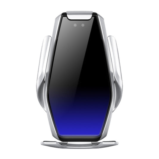S7 15W QI 360 Degree Rotatable Infrared Induction Car Air Outlet Wireless Charging Mobile Phone Holder for 4.0-6.5 inch Mobile Phones(Silver) - Wireless Charger Holders by buy2fix | Online Shopping UK | buy2fix