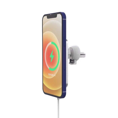 X16 Magsafe Car Air Outlet Vent Mount Clamp Holder 15W Fast Charging Qi Magnetic Wireless Charger(Black) - Wireless Charger Holders by buy2fix | Online Shopping UK | buy2fix