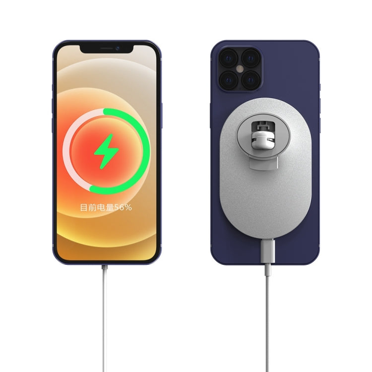 X19 Magsafe Car Air Outlet Vent Mount Clamp Holder 15W Fast Charging Qi Magnetic Wireless Charger(Black) - Wireless Charger Holders by buy2fix | Online Shopping UK | buy2fix