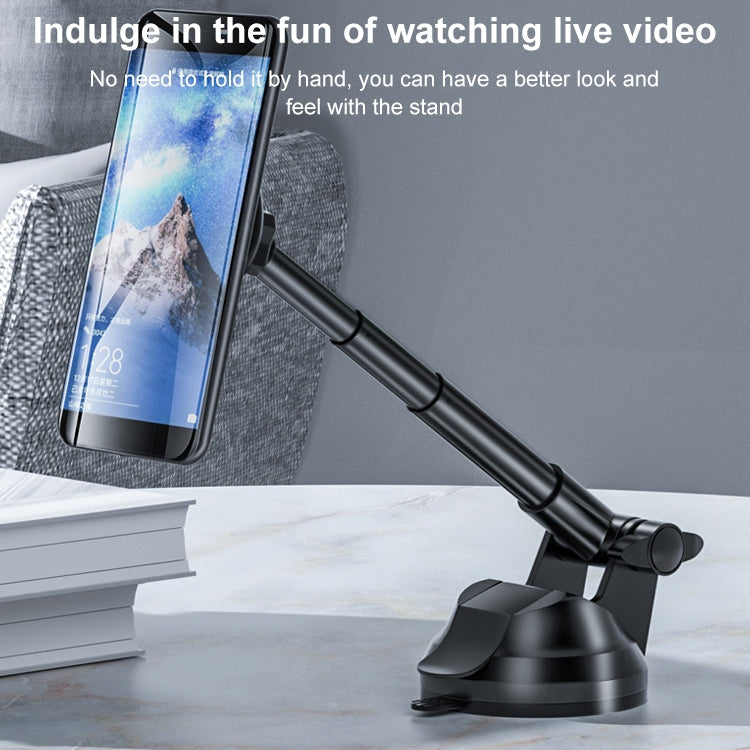 Universal Magnetic Retractable Rotating Car Mobile Phone Holder by buy2fix