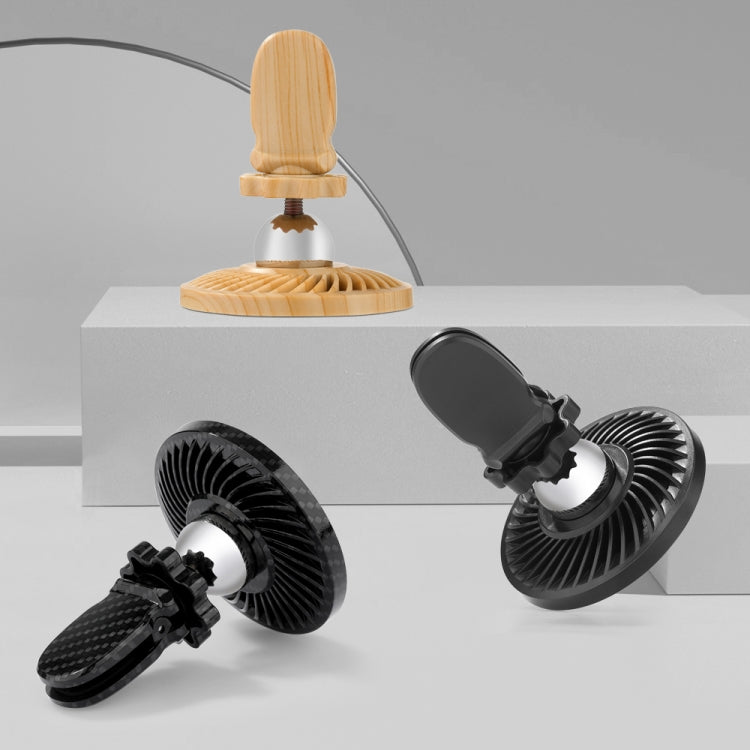 R-JUST HZ10 Small Whirlwind Magnetic Car Phone Holder (Wood) - Universal Car Holders by R-JUST | Online Shopping UK | buy2fix