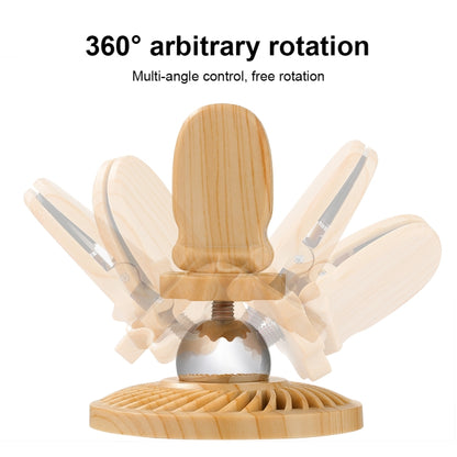 R-JUST HZ10 Small Whirlwind Magnetic Car Phone Holder (Wood) - Universal Car Holders by R-JUST | Online Shopping UK | buy2fix