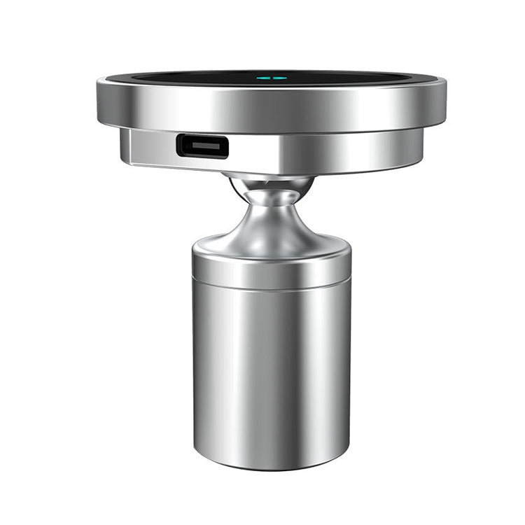 12PRO 15W Aluminum Alloy MagSafe Magnetic Car Wireless Charger Mobile Phone Holder (Silver) by buy2fix