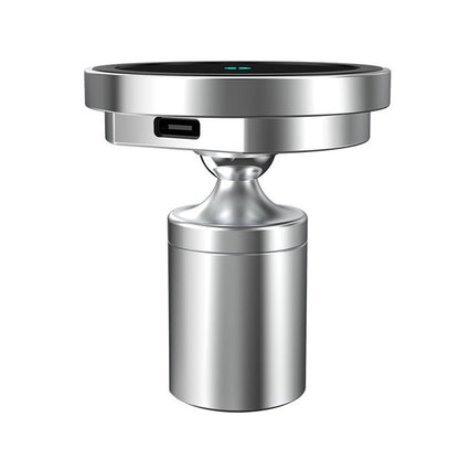 12PRO 15W Aluminum Alloy MagSafe Magnetic Car Wireless Charger Mobile Phone Holder (Silver) by buy2fix