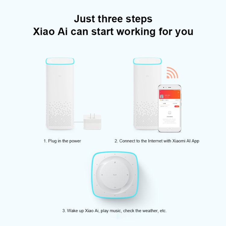 Xiaomi AI Speaker Support Dual-band WiFi & Bluetooth 4.1 & A2DP Music Playback - Desktop Speaker by Xiaomi | Online Shopping UK | buy2fix