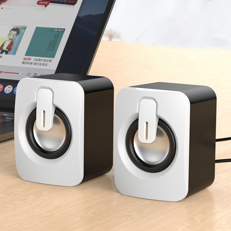 A1 USB Mini High Volume Wired Speaker, Bluetooth Version(White) by buy2fix