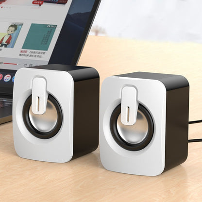 A1 USB Mini High Volume Wired Speaker, Bluetooth Version(White) by buy2fix