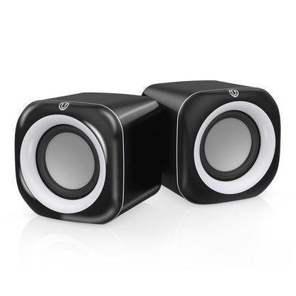 A1 Upgraded Version USB Wire-controlled 4D Stereo Sound Mini Wired Speaker, Cable Length: 1.3m(Black) by buy2fix