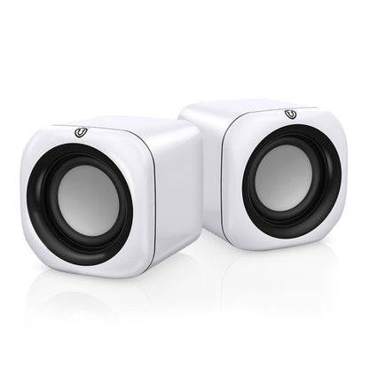 A1 Upgraded Version USB Wire-controlled 4D Stereo Sound Mini Wired Speaker, Cable Length: 1.3m(White) by buy2fix