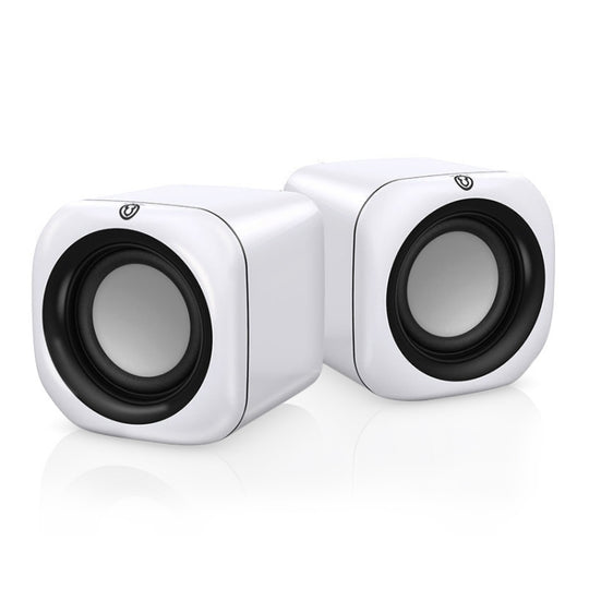 A1 Upgraded Version USB Wire-controlled 4D Stereo Sound Mini Wired Speaker, Cable Length: 1.3m(White)