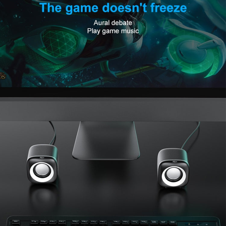 A1 USB Wire-controlled 9D Subwoofer Sound Mini Wired Speaker, Premium Version(White) by buy2fix