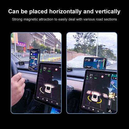 R-JUST HZ19 Car Mobile Phone Magnetic Bracket (White) - Universal Car Holders by R-JUST | Online Shopping UK | buy2fix