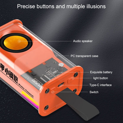 5W Portable Bullet TWS Wireless Bluetooth Speaker (Orange) by buy2fix