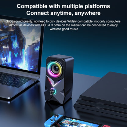 L2 Outdoor Portable RGB Light USB Bluetooth Wireless Speaker -  by buy2fix | Online Shopping UK | buy2fix