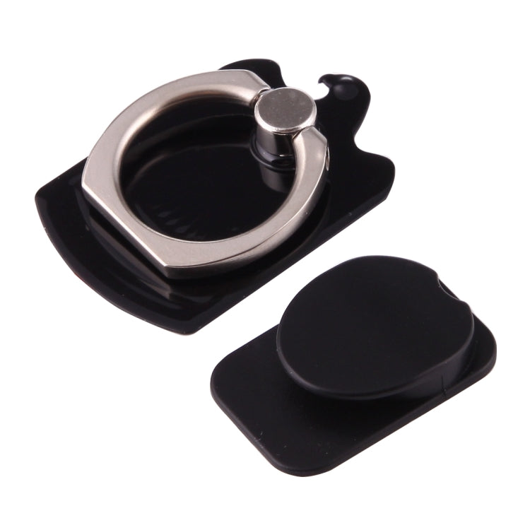 Cmzact CPS-2in1 2 in 1 Eagle Shape 360 Degrees Rotation Magnetic Phone Ring Stent Car Hook Mount(Black) - Ring Holder by buy2fix | Online Shopping UK | buy2fix