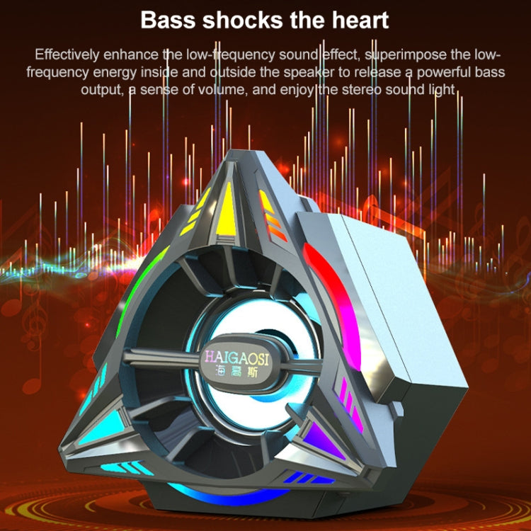 IT-02 Bluetooth 5.0 Mini Portable Computer RGB Wireless Bluetooth Speaker (Black) by buy2fix