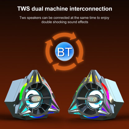 IT-02 Bluetooth 5.0 Mini Portable Computer RGB Wireless Bluetooth Speaker (Blue) by buy2fix