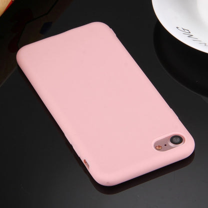 For  iPhone 8 & 7  Solid Color TPU Protective Case Without Round Hole(Pink) - More iPhone Cases by buy2fix | Online Shopping UK | buy2fix