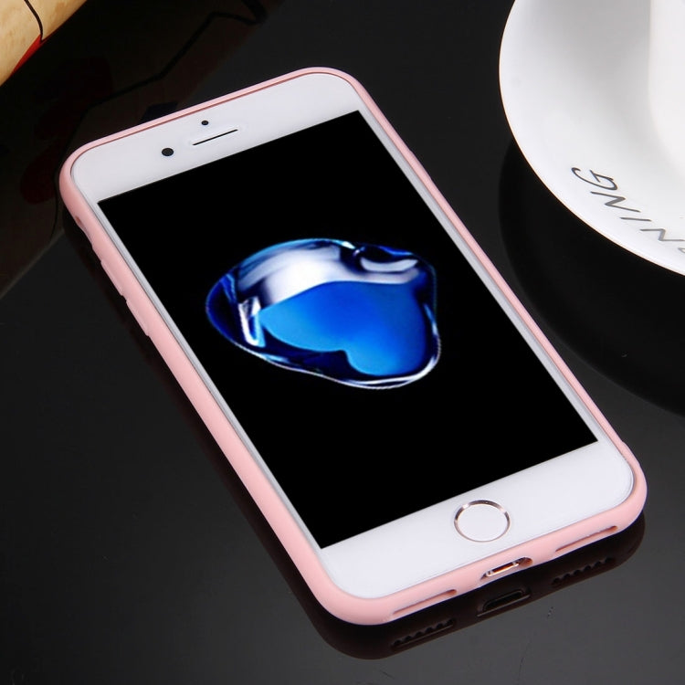 For  iPhone 8 & 7  Solid Color TPU Protective Case Without Round Hole(Pink) - More iPhone Cases by buy2fix | Online Shopping UK | buy2fix